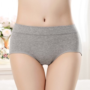 Femme culotte en coton taille moyenne doux et confortable à grande taille