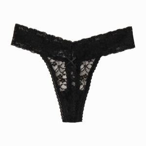 T-string culotte sexy en dentelle pour femme Transparente