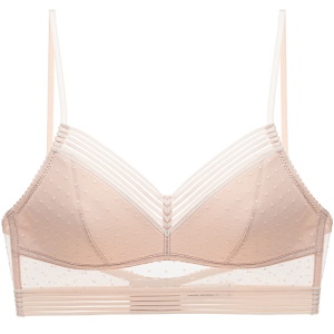 Soutien-gorge femme en dentelle avec double rangée de boucle arrière