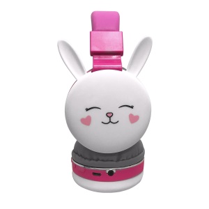 Casque Bluetooth pliable avec dessin animé