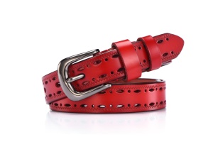 Ceinture en cuir pour femmes avec boucle en alliage