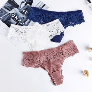 Culotte femme en cotton dentelle respirant