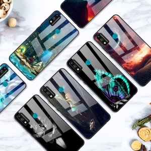 Coque de protection en verre trempé pour téléphone mobile HONER 9X lite