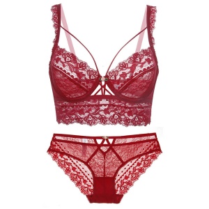 Ensemble de lingerie pour femmes en dentelle 2 pièces