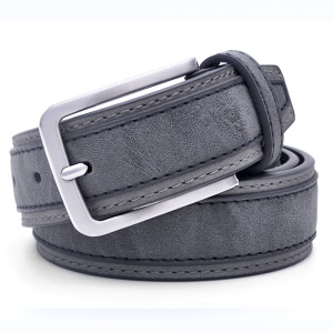 Ceinture en cuir PU pour hommes Boucle à aiguille simple