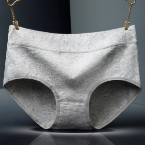 Femme culotte en coton taille moyenne doux et confortable à grande taille