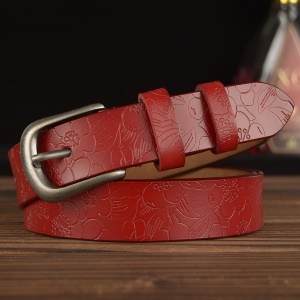 Ceinture en cuir pour femmes Boucle en alliage