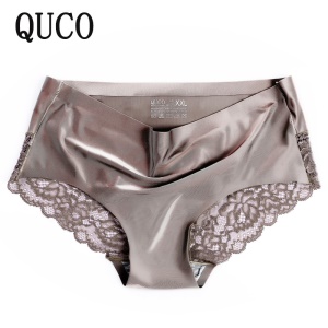 Culotte femme en soie glacée respirant taille moyenne antibactérienne