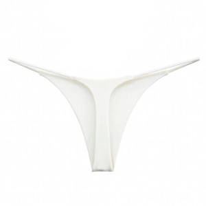 Femme T-string culotte taille basse invisible en coton
