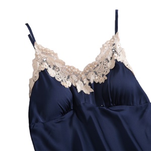 Pyjama femme ensemble de cinq pièces en soie glacée