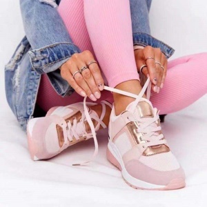 Chaussures décontratés pour femmes à talon haut Semelle épaisse