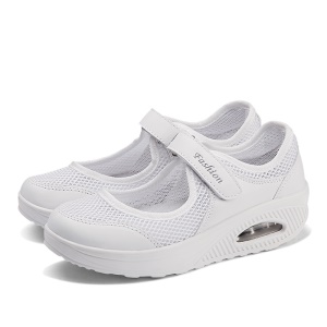 Chaussures casual pour femmes en mailles cuir artificiel