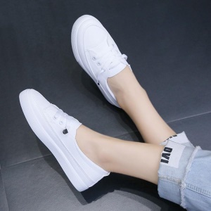 Chaussures casual plates pour femmes en cuir PU artificiel