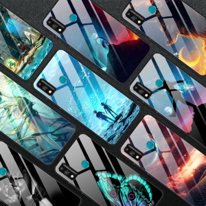 Coque de protection en verre trempé pour téléphone mobile HONER 9X lite