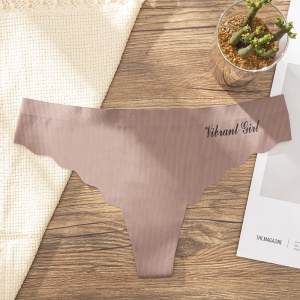 Femme Thong sexy culotte invisible en coton respirant