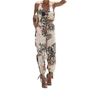 Combinaison pantalon femme avec bretelles dos nu