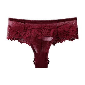Culotte femme en cotton dentelle respirant
