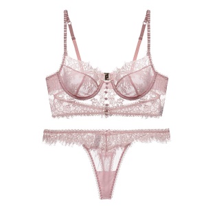 Lingerie femme ensemble de soutien gorge et culotte en dentelle
