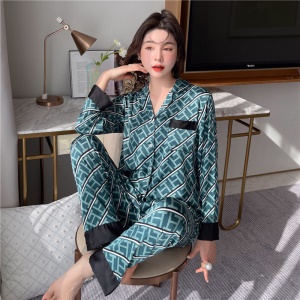 Femme pyjama en soie glacée Set de 2 pièces