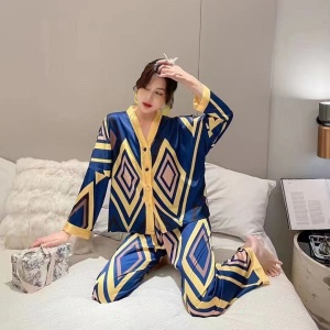 Femme pyjama en soie glacée Set de 2 pièces
