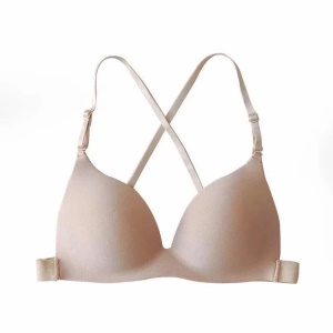 Soutien-gorge en nylon à une rangée de boucles arrière