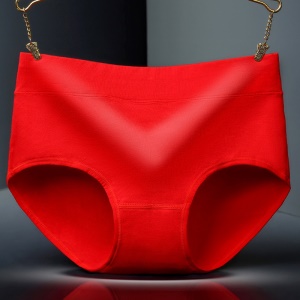 Femme culotte en coton taille moyenne doux et confortable à grande taille