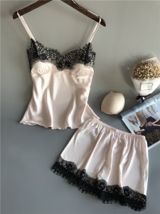 Pyjama femme ensemble de deux pièces en dentelle