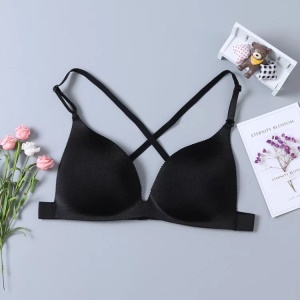 Soutien-gorge en nylon à une rangée de boucles arrière