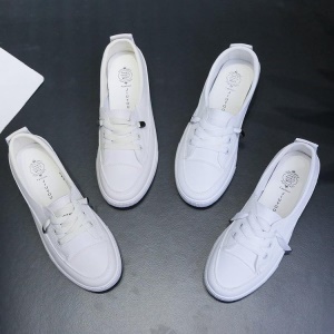 Chaussures casual plates pour femmes en cuir PU artificiel