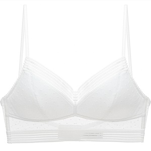 Soutien-gorge femme en dentelle avec double rangée de boucle arrière