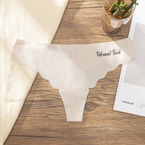 Femme Thong sexy culotte invisible en coton respirant