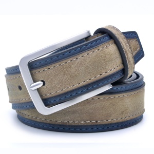 Ceinture en cuir PU pour hommes Boucle à aiguille simple