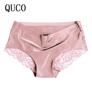 Culotte femme en soie glacée respirant taille moyenne antibactérienne
