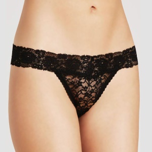 T-string culotte sexy en dentelle pour femme Transparente