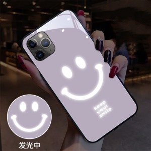 IPhone Coque de protection en verre trempé pour téléphone mobile lumineux