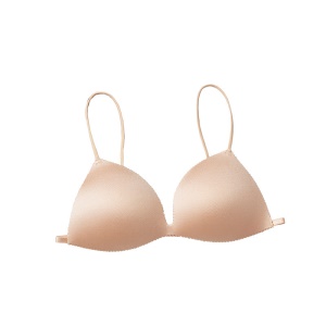 Soutien-gorge femm en coton à une rangée de boucles