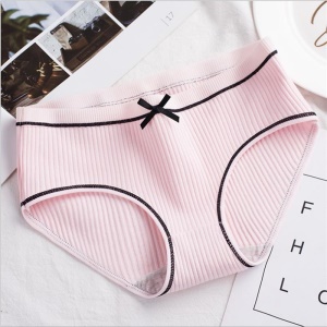 Culotte femme en  coton avec noeud