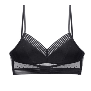 Soutien-gorge femme en dentelle avec double rangée de boucle arrière