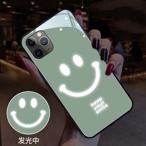 IPhone Coque de protection en verre trempé pour téléphone mobile lumineux