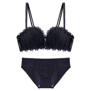 Soutien-gorge femme nylon dentelle push up antidérapant