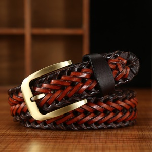 Ceinture tissé à la main pour femmes boucle en alliage