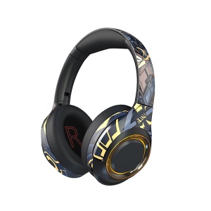 Casque audio Bluetooth sans fil avec microphone et lumière RGB