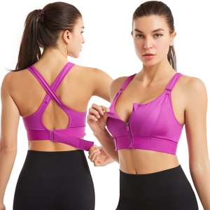 Sous-vêtement Femme de sport en nylon respirant avec fermeture