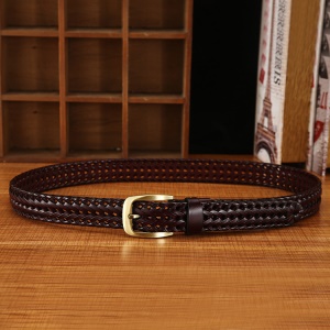 Ceinture tissé à la main pour femmes boucle en alliage
