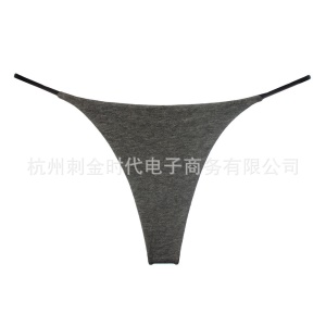 Femme T-string culotte taille basse invisible en coton