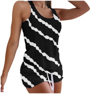 Ensemble de pyjama pour femmes set de 2 pièces en spandex