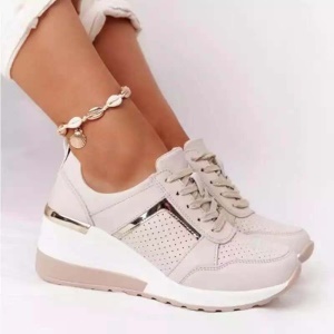 Chaussures décontratés pour femmes à talon haut Semelle épaisse