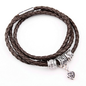 Bracelet en cuir tressé