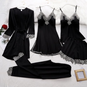 Pyjama femme ensemble de cinq pièces