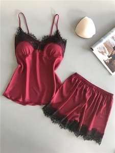 Pyjama femme ensemble de deux pièces en dentelle